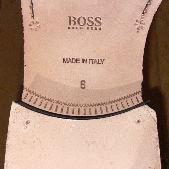 Brand New Men’s BOSS PENNY-TRIM LOAFERS IN BRUSH-OFF LEATHER - Picture 8 of 10